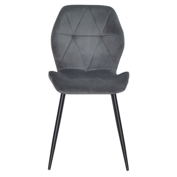 Стул Onder Mebli REMI BK Серый QR-852 Бархат-1