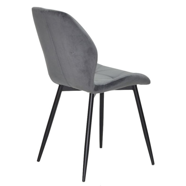 Стул Onder Mebli REMI BK Серый QR-852 Бархат-4