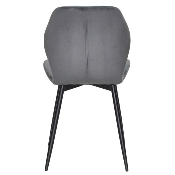 Стул Onder Mebli REMI BK Серый QR-852 Бархат-5