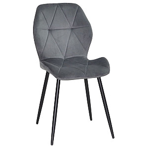 Стул Onder Mebli REMI BK Серый QR-852 Бархат
