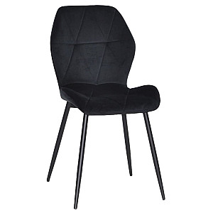 Стілець Onder Mebli REMI BK Чорний QR-854 Оксамит