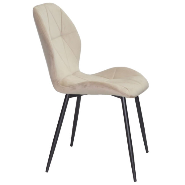 Стілець Onder Mebli REMI BK Бежевий QR-851 Оксамит-2