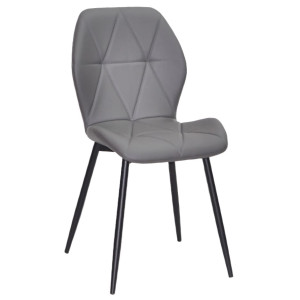 Стул Onder Mebli REMI BK Серый 701 Экокожа