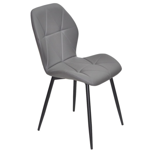 Стул Onder Mebli REMI BK Серый 701 Экокожа-2