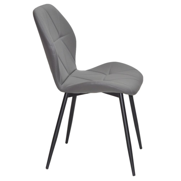Стул Onder Mebli REMI BK Серый 701 Экокожа-3