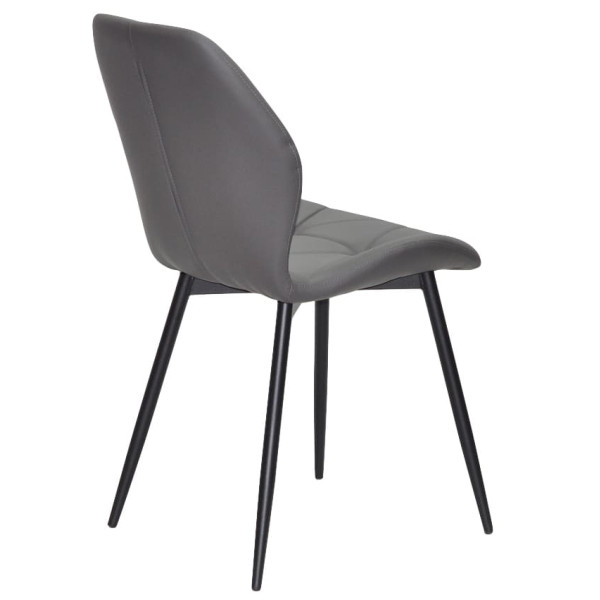 Стул Onder Mebli REMI BK Серый 701 Экокожа-4