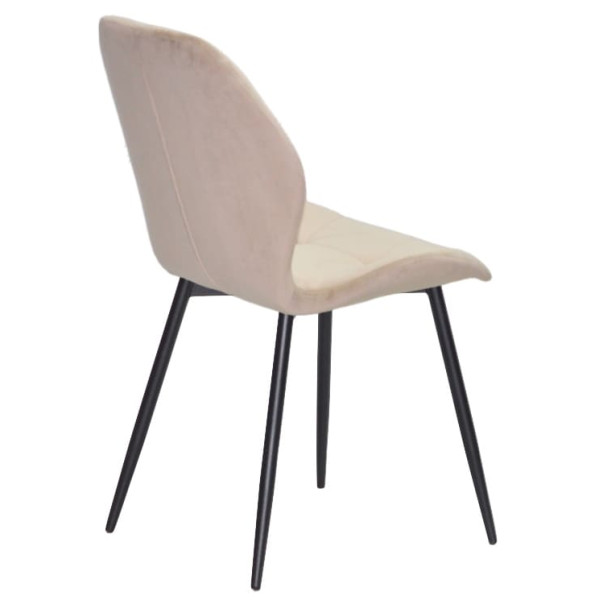 Стілець Onder Mebli REMI BK Бежевий QR-851 Оксамит-4