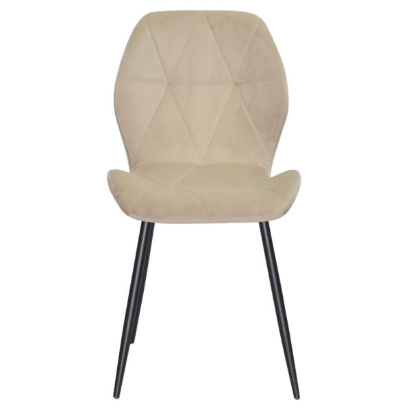 Стілець Onder Mebli REMI BK Бежевий QR-851 Оксамит-3