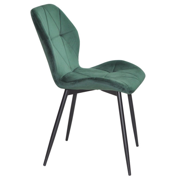 Стілець Onder Mebli REMI BK Зелений QR-853 Оксамит-2