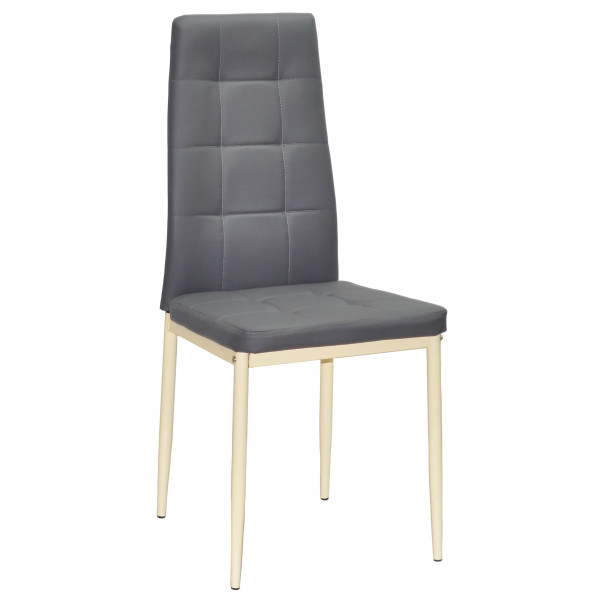 Стул Onder Mebli WINDY BG Серый-бежевый 701 Экокожа-0