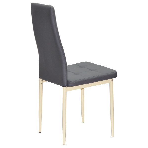 Стул Onder Mebli WINDY BG Серый-бежевый 701 Экокожа-2