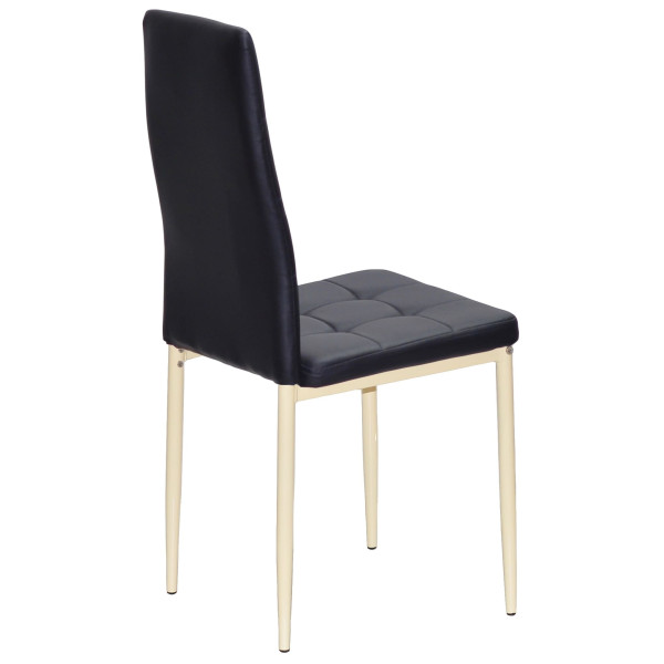 Стул Onder Mebli WINDY BG Черный-бежевый Экокожа-2