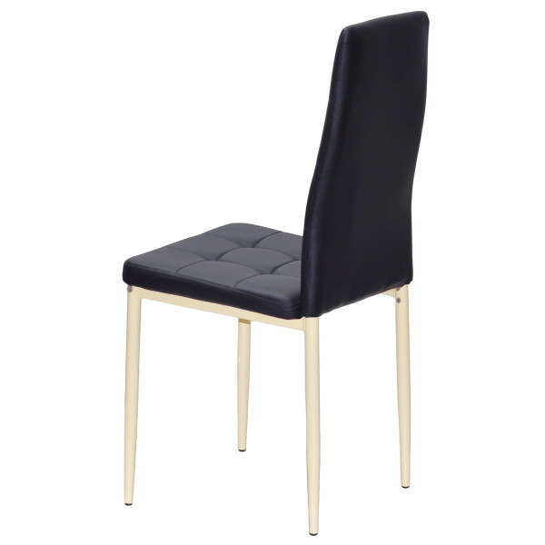 Стул Onder Mebli WINDY BG Черный-бежевый Экокожа-3