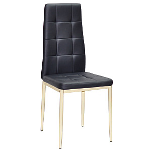 Стілець Onder Mebli WINDY BG Чорний-бежевий Екошкіра