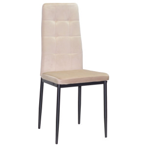Стул Onder Mebli WINDY BK Бежевый-черный UC-902 Бархат