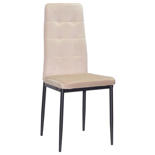 Стул Onder Mebli WINDY BK Бежевый-черный UC-902 Бархат-0