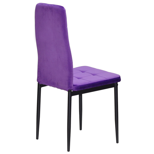 Стілець Onder Mebli WINDY BK Фіолетовий-чорний UC-903 Оксамит-2