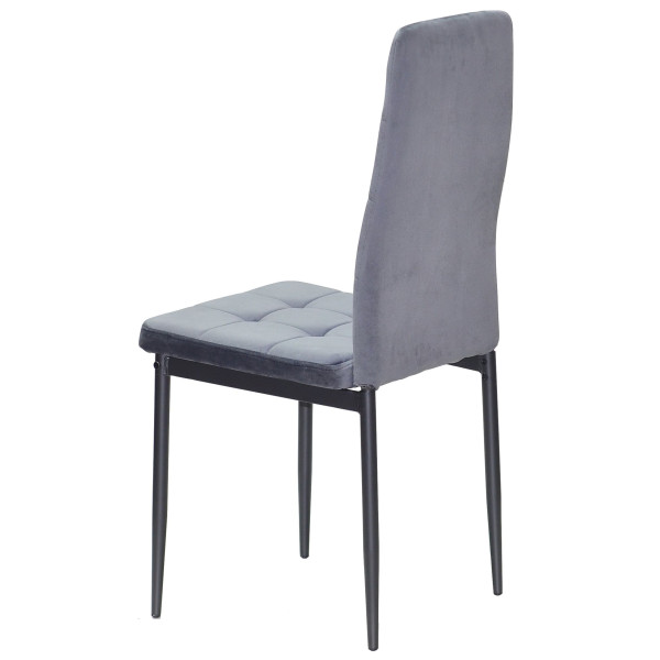 Стул Onder Mebli WINDY BK Серый-черный UC-901 Бархат-3