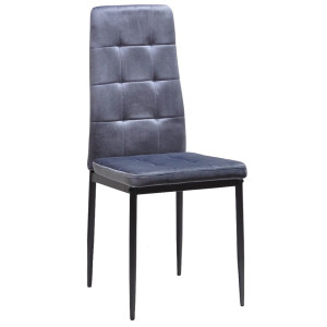 Стул Onder Mebli WINDY BK Серый-черный UC-901 Бархат