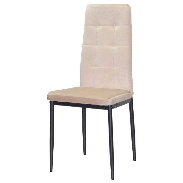 Стул Onder Mebli WINDY BK Бежевый-черный UC-902 Бархат-1