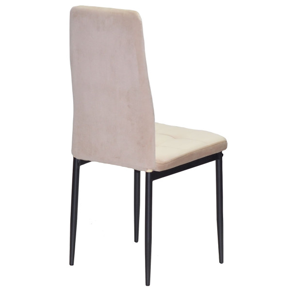Стул Onder Mebli WINDY BK Бежевый-черный UC-902 Бархат-2