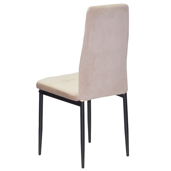 Стул Onder Mebli WINDY BK Бежевый-черный UC-902 Бархат-3