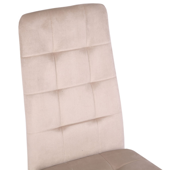 Стул Onder Mebli WINDY BK Бежевый-черный UC-902 Бархат-4