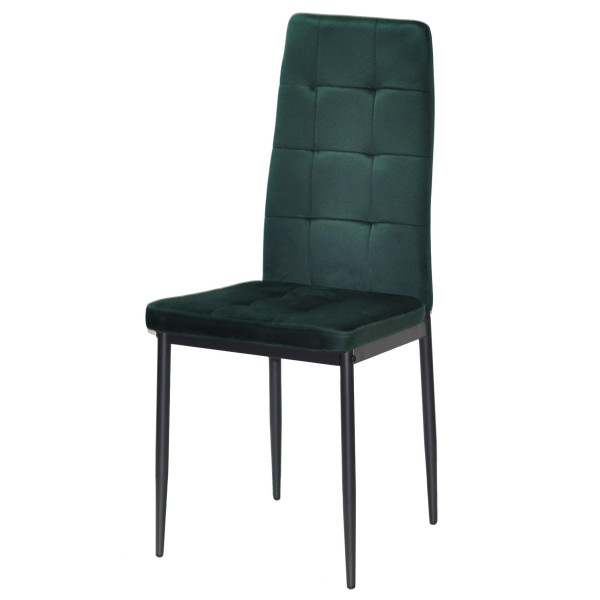 Стілець Onder Mebli WINDY BK Зелений-чорний UC-905 Оксамит-1