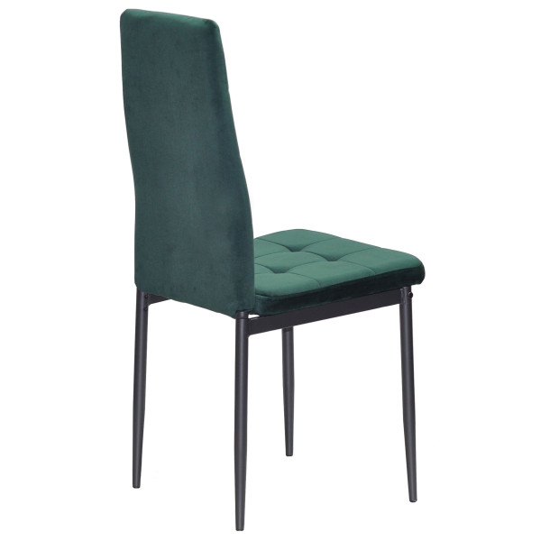 Стілець Onder Mebli WINDY BK Зелений-чорний UC-905 Оксамит-2