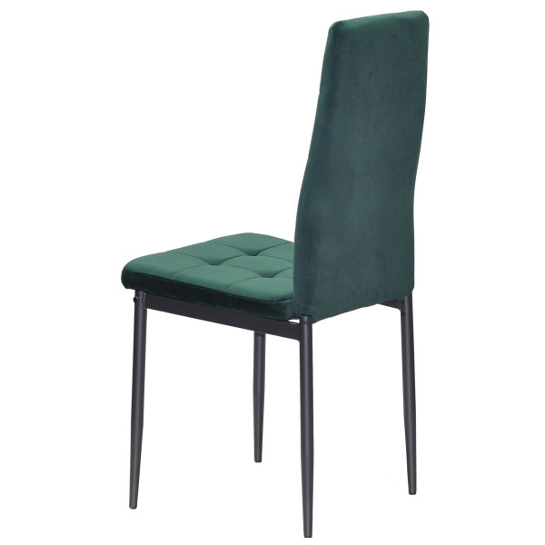 Стілець Onder Mebli WINDY BK Зелений-чорний UC-905 Оксамит-3