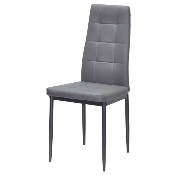 Стілець Onder Mebli WINDY BK Сірий-чорний 701 Екошкіра-1