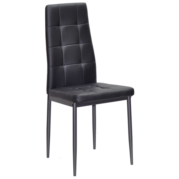 Стілець Onder Mebli WINDY BK Чорний-чорний Екошкіра-0