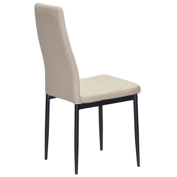 Стілець Onder Mebli WINDY BK Бежевий-чорний 702 Екошкіра-2