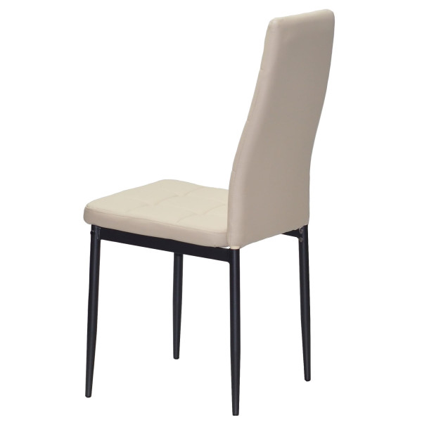 Стілець Onder Mebli WINDY BK Бежевий-чорний 702 Екошкіра-3