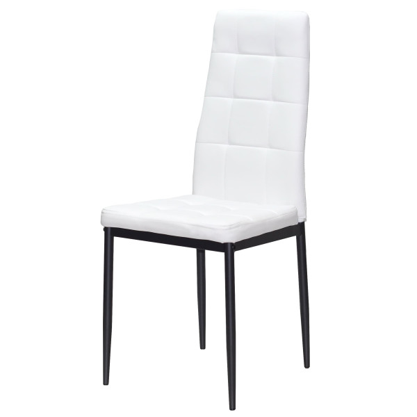 Стілець Onder Mebli WINDY BK Білий-чорний Екошкіра-1