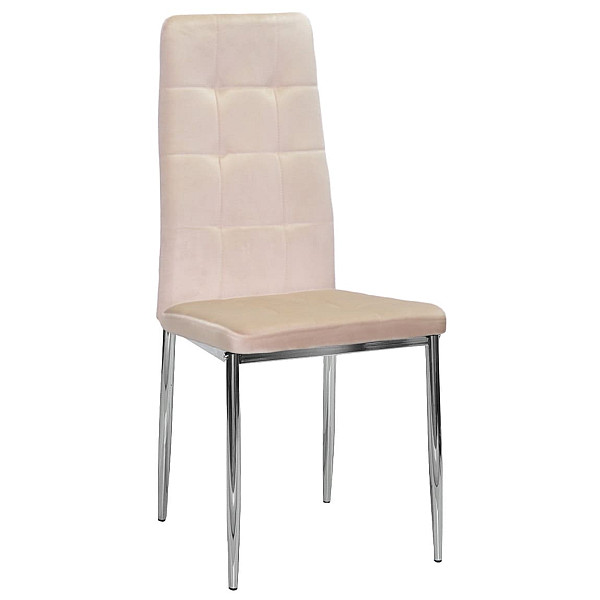 Стілець Onder Mebli WINDY CH Бежевий-срібло UC-902 Оксамит-0