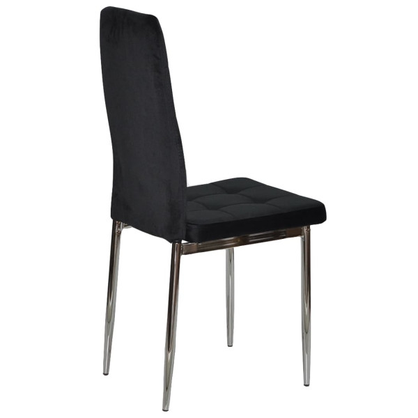 Стул Onder Mebli WINDY CH Черный-серебро UC-904 Бархат-1