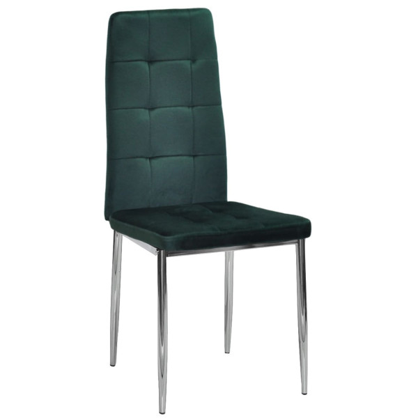 Стул Onder Mebli WINDY CH Зеленый-серебро UC-905 Бархат-0