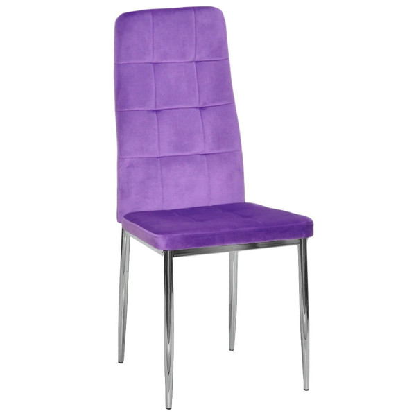 Стул Onder Mebli WINDY CH Фиолетовый-серебро UC-903 Бархат-0