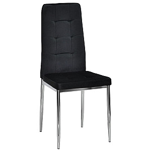 Стілець Onder Mebli WINDY CH Чорний-срібло UC-904 Оксамит