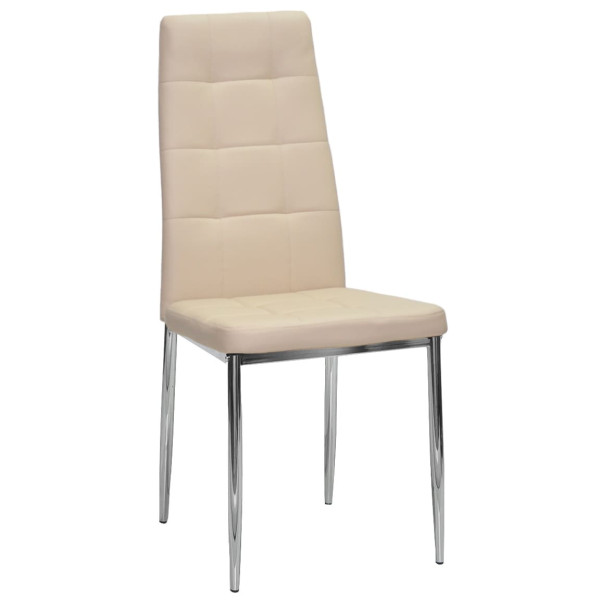 Стілець Onder Mebli WINDY CH Бежевий-срібло 702 Екошкіра-0