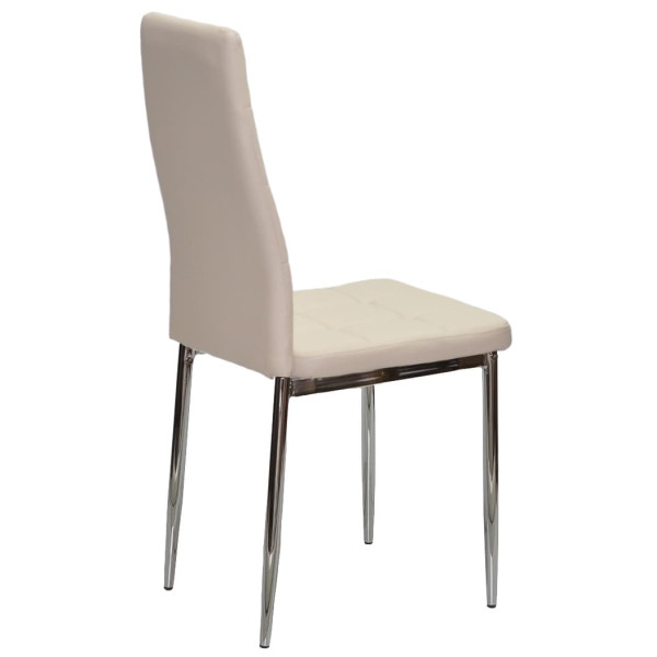 Стілець Onder Mebli WINDY CH Бежевий-срібло 702 Екошкіра-1