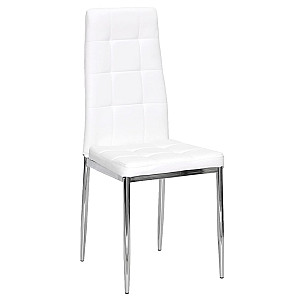 Стілець Onder Mebli WINDY CH Білий-срібло Екошкіра