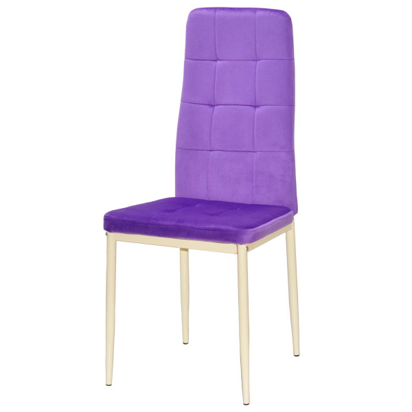 Стул Onder Mebli WINDY BG Фиолетовый-бежевый UC-903 Бархат-1