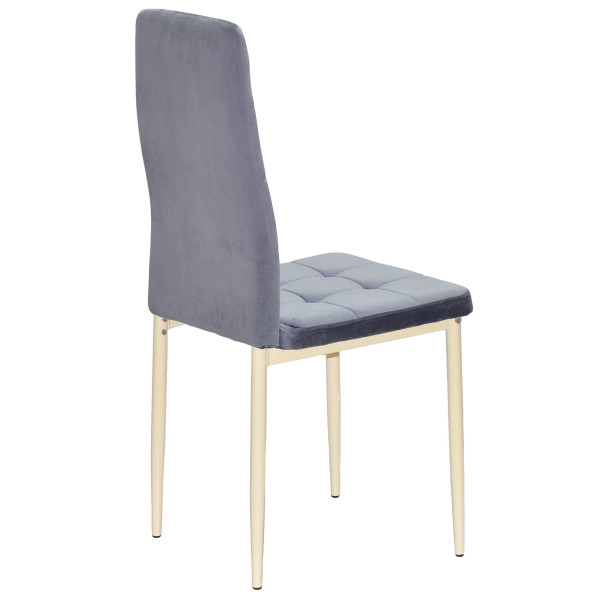 Стілець Onder Mebli WINDY BG Сірий-бежевий UC-901 Оксамит-2