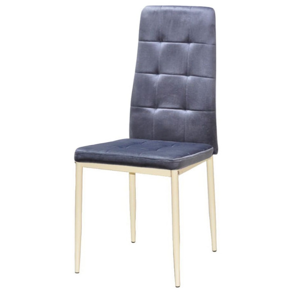 Стілець Onder Mebli WINDY BG Сірий-бежевий UC-901 Оксамит-1