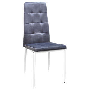 Стілець Onder Mebli WINDY WT Сірий-білий UC-901 Оксамит