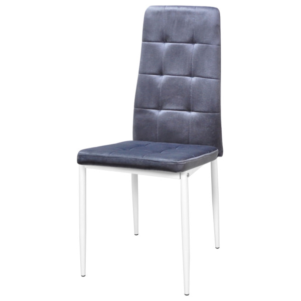 Стул Onder Mebli WINDY WT Серый-белый UC-901 Бархат-1