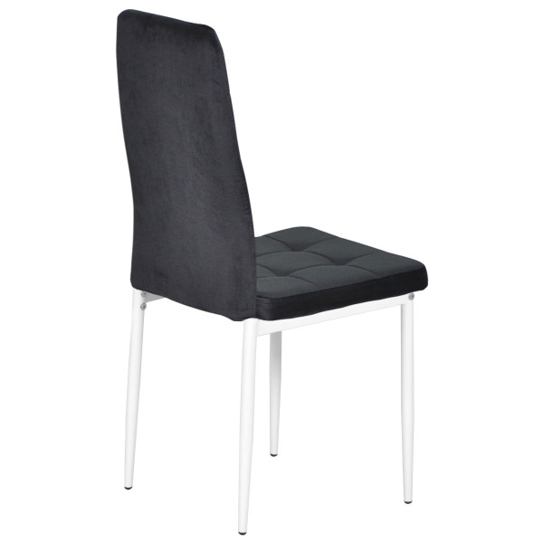 Стул Onder Mebli WINDY WT Черный-белый UC-904 Бархат-1