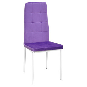 Стілець Onder Mebli WINDY WT Фіолетовий-білий UC-903 Оксамит